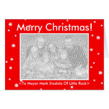 MERRY CHRISTMAS! RedCustomizable My Dog Votes Card