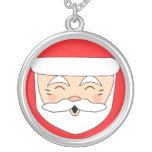 Merry Christmas Santa Claus face Personalized Necklace