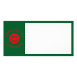 Merry Christmas Smiley Custom Photo Card