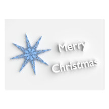 Merry Christmas - Snowflake -  Business Card