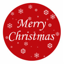 Merry Christmas Snowflakes Photo Cutout