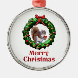 Merry Christmas Squirrel Christmas Ornaments