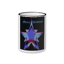 merry christmas/star coffee mug