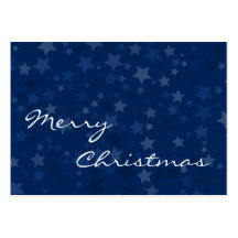 Merry Christmas - Stars -  Business Card