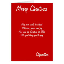 Merry Christmas stepmother cards