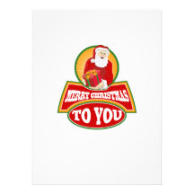 Merry Christmas to you Santa Claus Custom Invitations