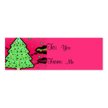 Merry Christmas Tree Business Card