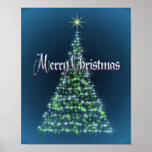 MERRY CHRISTMAS TREE by SHARON SHARPE Poster