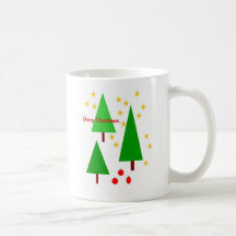 Merry Christmas tree mug