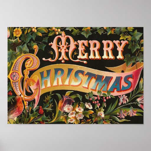 "Merry Christmas" Vintage Posters