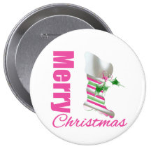 Merry Christmas Whimsical Pink Stocking