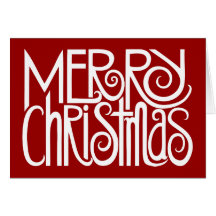 Merry Christmas White Card