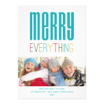 MERRY EVERYTHING | HOLIDAY PHOTO CARD PERSONALIZED ANNOUNCEMENTS