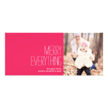 Merry Everything - Holiday Photo Greeting Card Personalized Invitation
