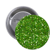 merry-glitter-green BRILLIANT EMERALD GREEN SPARK Pinback Button