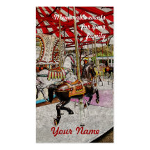 merry-go-round event manager business card