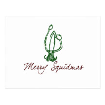 Merry Squidmas Post Card