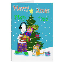 Merry Xmas step dad Cards