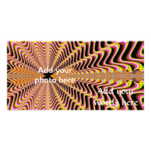 Mesmerising Web Fractal Personalized Photo Card