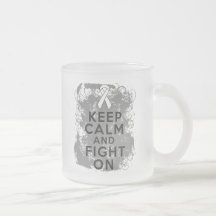 Mesothelioma Keep Calm and Fight On Coffee Mugs