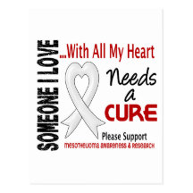 Mesothelioma Needs A Cure 3 Post Cards