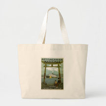 Messageries Maritimes Japon Extreme Orient Canvas Bag