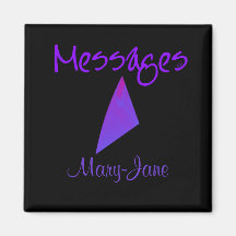 Messages Magnet Diamond - purple, Mary-Jane