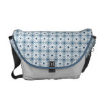 Messenger Bag - Daisy Pattern in Pale Blue messenger bags