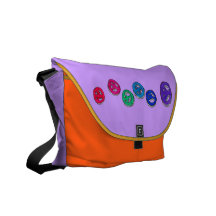 Messenger Bag -Groovy Peace Signs