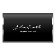 Metal Border Program Director Business Card