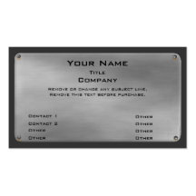 Metal Business Card II -silver-