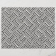 Metal Diamond Plate Patterned Custom Flyer