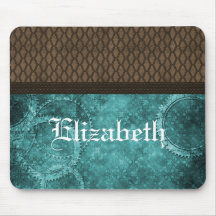 Metal Gear Steampunk Mousepad, Teal