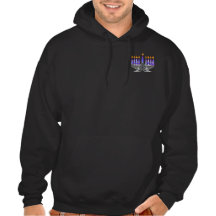 Metal Menorah 2-Sided Dark Hoodies