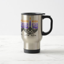 Metal Menorah Travel Mugs