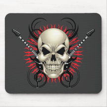 Metal Skull and Guitars design Mousepads