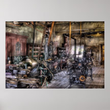 Metal Worker - Belts and Pullies Poster