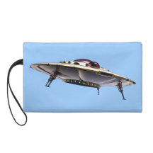 Metalic UFO Bagettes Bag Wristlet