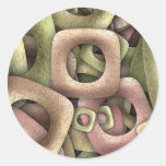 Metallic Cereal Round Sticker