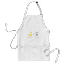 Metallic character swordfight aprons