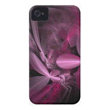 Metallic Pink Flower Petals iPhone 4 Cover