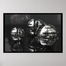 Metallic Spheres Poster