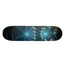 Metallic Spider Webs Skateboard Decks