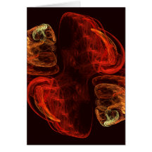 Metamorphosis Abstract Art Note Card