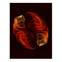 Metamorphosis Abstract Art Postcard