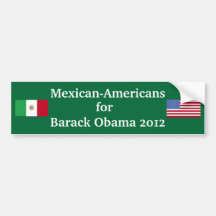 Mexican Americans for Obama 2012 Bumper Stickers