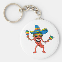 Mexican Chilli Pepper Key Chains