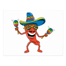 Mexican Chilli Pepper Postcards