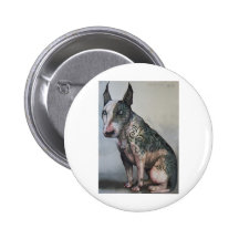 Mexican day of the dead bull terrier pins