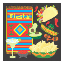 Mexican Fiesta Dinner Party Invitation